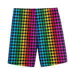Rainbow Gay Pride Zigzag Pattern Print Men's Sports Shorts
