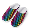 Rainbow Gay Pride Zigzag Pattern Print Mesh Casual Shoes