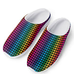 Rainbow Gay Pride Zigzag Pattern Print Mesh Casual Shoes