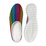 Rainbow Gay Pride Zigzag Pattern Print Mesh Casual Shoes
