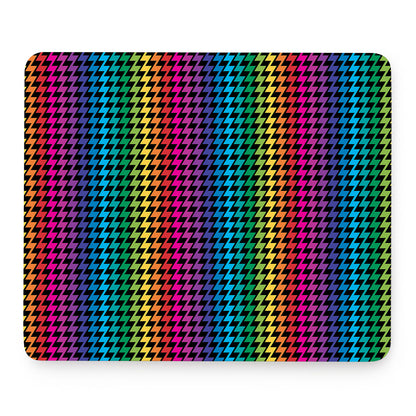Rainbow Gay Pride Zigzag Pattern Print Mouse Pad