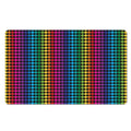 Rainbow Gay Pride Zigzag Pattern Print Polyester Doormat