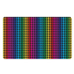 Rainbow Gay Pride Zigzag Pattern Print Polyester Doormat
