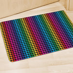 Rainbow Gay Pride Zigzag Pattern Print Polyester Doormat