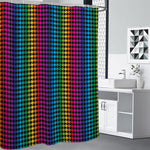 Rainbow Gay Pride Zigzag Pattern Print Premium Shower Curtain