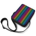 Rainbow Gay Pride Zigzag Pattern Print Rectangular Crossbody Bag