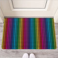 Rainbow Gay Pride Zigzag Pattern Print Rubber Doormat