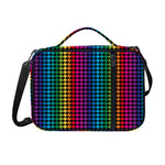 Rainbow Gay Pride Zigzag Pattern Print Shoulder Strap Bible Bag