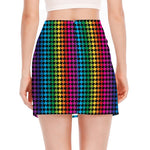 Rainbow Gay Pride Zigzag Pattern Print Side Slit Mini Skirt