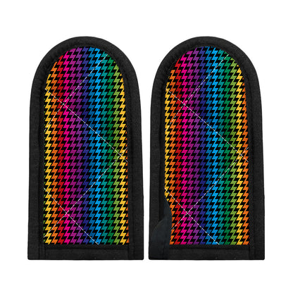 Rainbow Gay Pride Zigzag Pattern Print Skillet Handle Cover