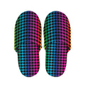 Rainbow Gay Pride Zigzag Pattern Print Slippers