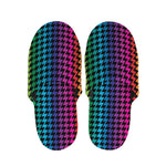 Rainbow Gay Pride Zigzag Pattern Print Slippers