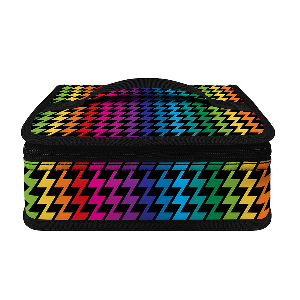 Rainbow Gay Pride Zigzag Pattern Print Small Lunch Bag