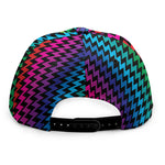 Rainbow Gay Pride Zigzag Pattern Print Snapback Cap