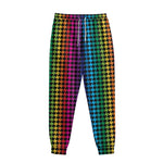 Rainbow Gay Pride Zigzag Pattern Print Sweatpants
