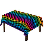 Rainbow Gay Pride Zigzag Pattern Print Tablecloth