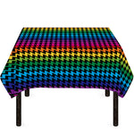 Rainbow Gay Pride Zigzag Pattern Print Tablecloth