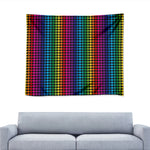 Rainbow Gay Pride Zigzag Pattern Print Tapestry