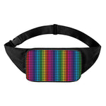 Rainbow Gay Pride Zigzag Pattern Print Waist Bag