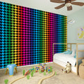 Rainbow Gay Pride Zigzag Pattern Print Wall Sticker