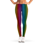 Rainbow Gay Pride Zigzag Pattern Print Women's Leggings