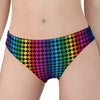 Rainbow Gay Pride Zigzag Pattern Print Women's Panties