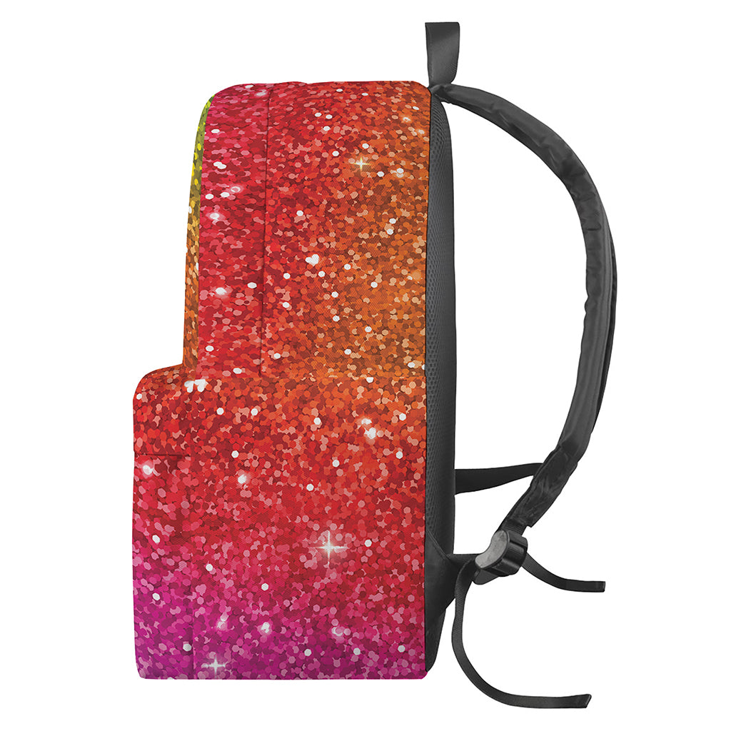 Rainbow Glitter Artwork Print (NOT Real Glitter) Backpack