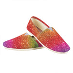 Rainbow Glitter Artwork Print (NOT Real Glitter) Casual Shoes