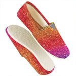 Rainbow Glitter Artwork Print (NOT Real Glitter) Casual Shoes