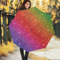 Rainbow (NOT Real) Glitter Artwork Print Foldable Umbrella