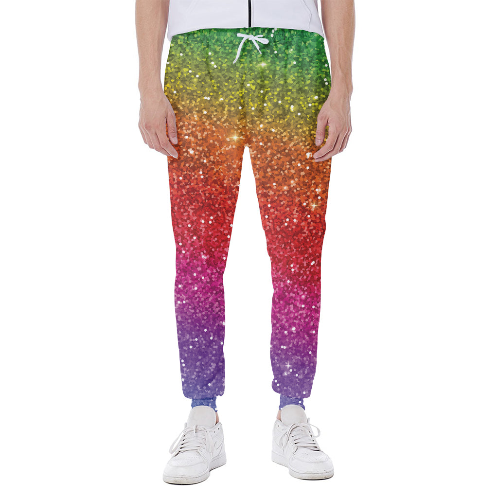 Rainbow Glitter Artwork Print (NOT Real Glitter) Scuba Joggers