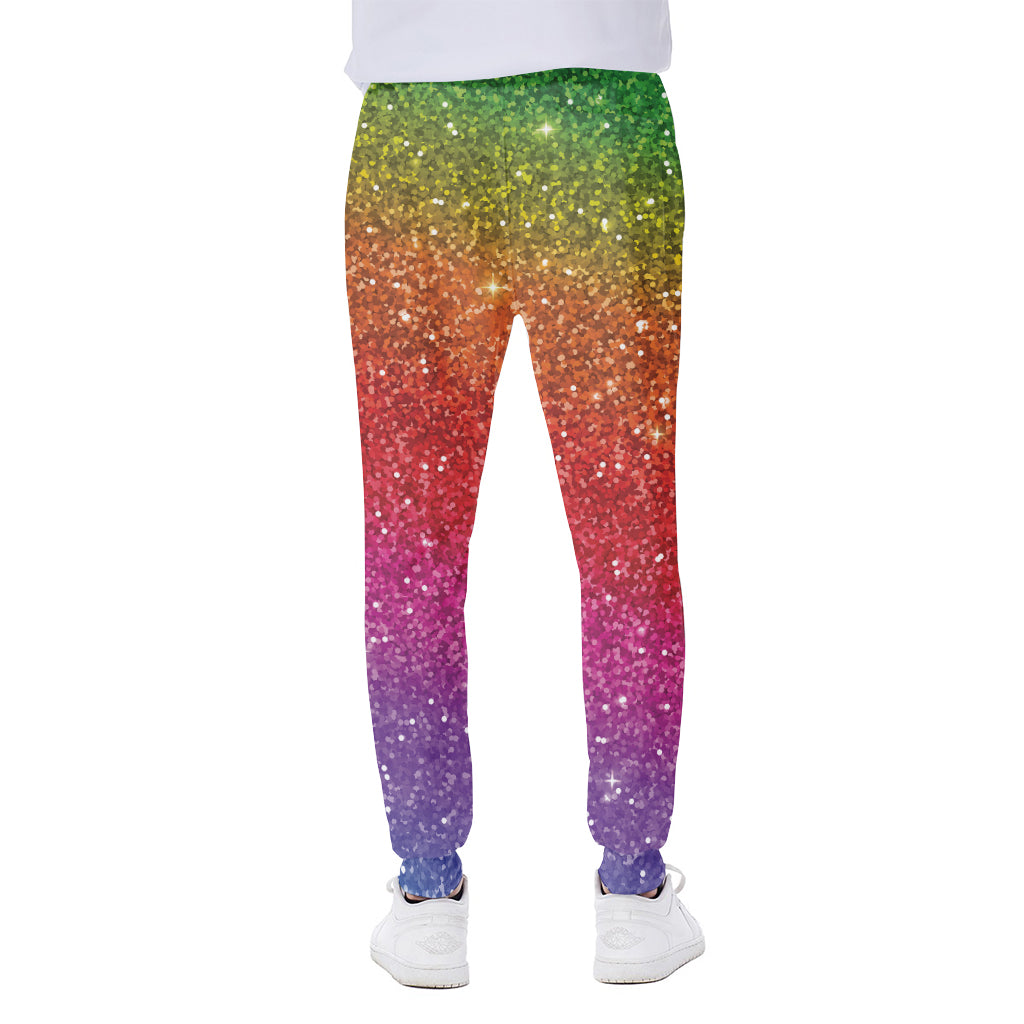 Rainbow Glitter Artwork Print (NOT Real Glitter) Scuba Joggers
