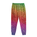 Rainbow (NOT Real) Glitter Artwork Print Sweatpants