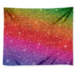 Rainbow Glitter Artwork Print (NOT Real Glitter) Tapestry