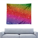 Rainbow Glitter Artwork Print (NOT Real Glitter) Tapestry