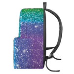 Rainbow Glitter Print (NOT Real Glitter) Backpack