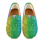 Rainbow Glitter Print (NOT Real Glitter) Casual Shoes