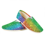 Rainbow Glitter Print (NOT Real Glitter) Casual Shoes