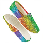 Rainbow Glitter Print (NOT Real Glitter) Casual Shoes