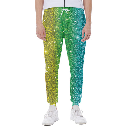 Rainbow Glitter Print (NOT Real Glitter) Scuba Joggers