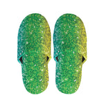 Rainbow Glitter Print (NOT Real Glitter) Slippers