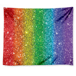 Rainbow Glitter Print (NOT Real Glitter) Tapestry
