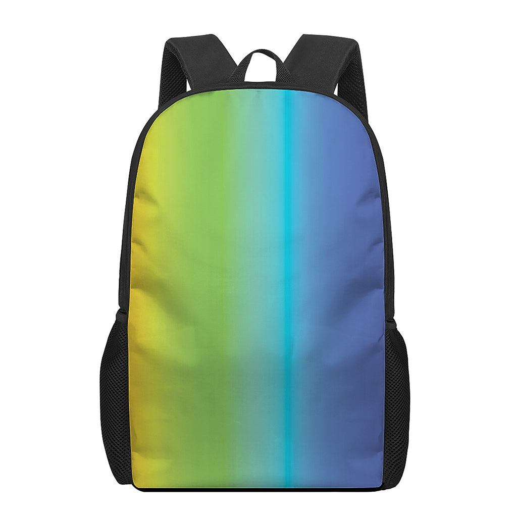 Rainbow Gradient Print 17 Inch Backpack
