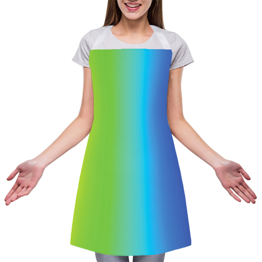 Rainbow Gradient Print Adjustable Apron