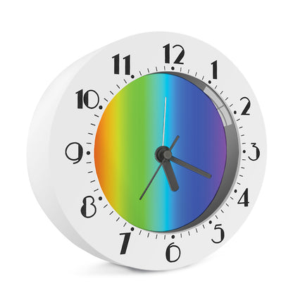 Rainbow Gradient Print Alarm Clock