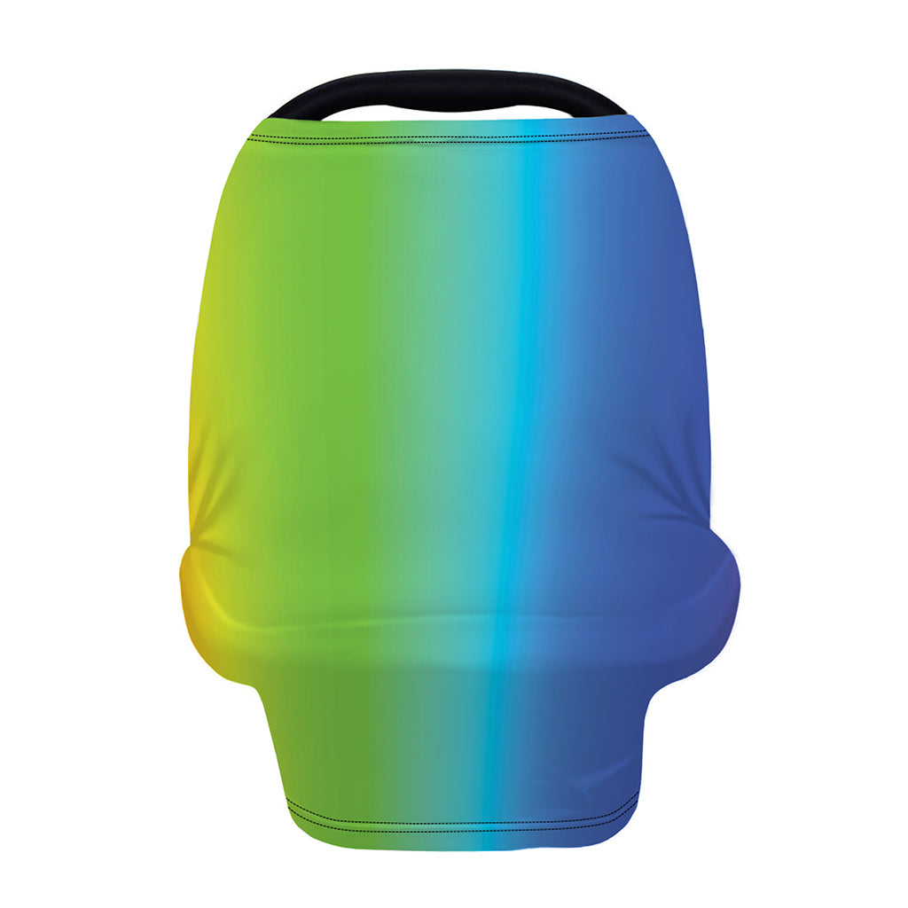 Rainbow Gradient Print Baby Seat Cover
