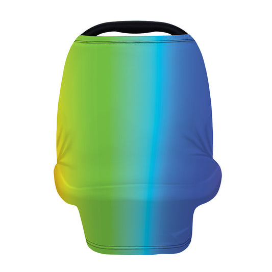 Rainbow Gradient Print Baby Seat Cover
