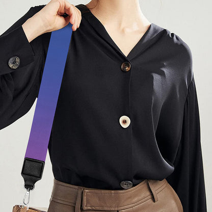 Rainbow Gradient Print Bag Strap