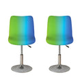 Rainbow Gradient Print Bar Stool Covers