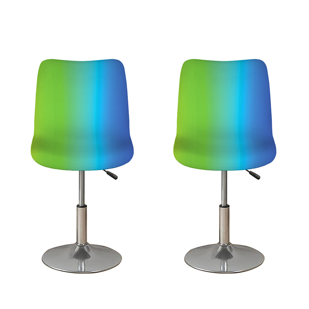 Rainbow Gradient Print Bar Stool Covers